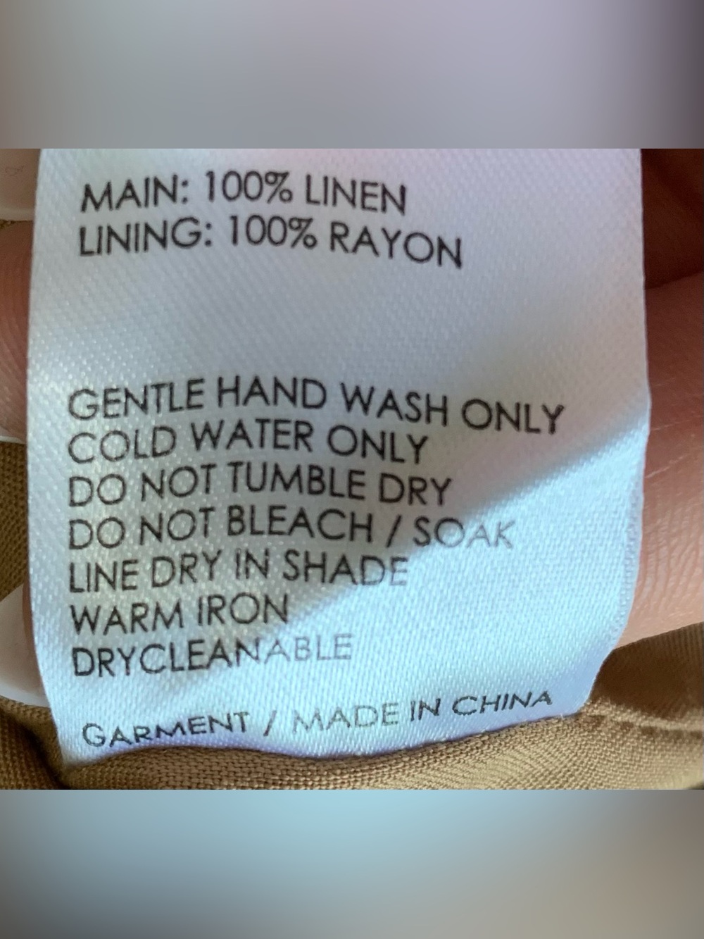 Women’s Linen Blend Top in Tan - Lightweight Summer Layer